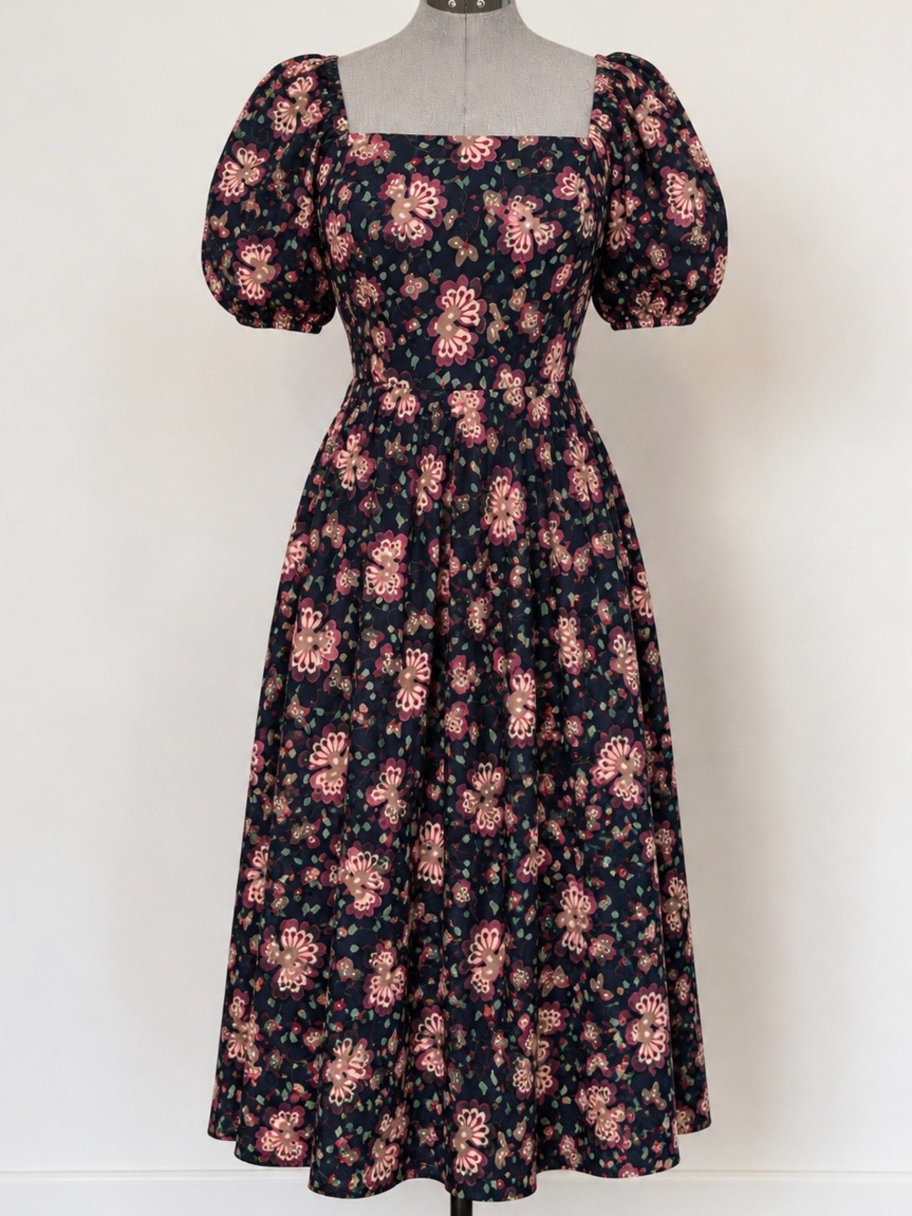 Handmade Puff Sleeve Maxi Dress New With Tags Size 6/8